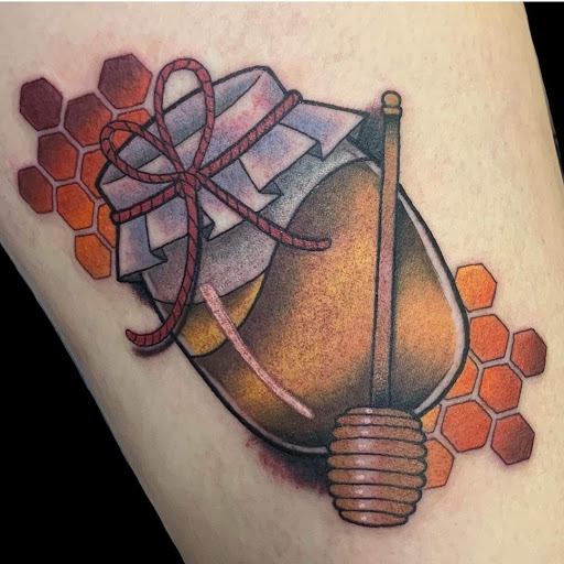 Explore greek sleeve tattoo ideas, creative tattoo ideas in Palmyra, available at Muse Tattoo & Body Piercing