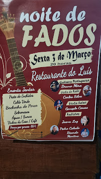 Restaurant Restaurante o Luís à Sines (la carte)