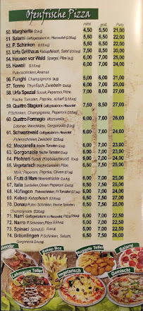 Restaurant turc urfa grillhaus à Donaueschingen (le menu)