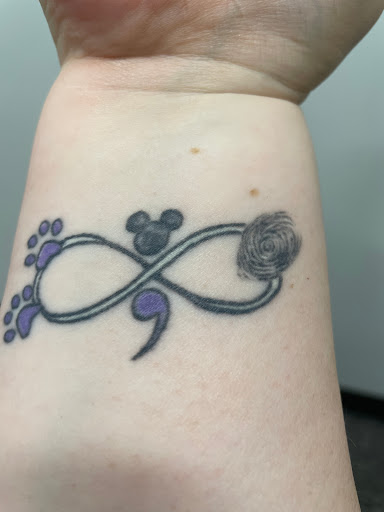 Explore lady thigh tattoo ideas, creative tattoo ideas in Molalla, available at Back40Tattoo