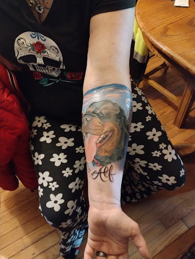 Explore male arm tattoo ideas, creative tattoo ideas in Scranton, available at Marcs Tattooing