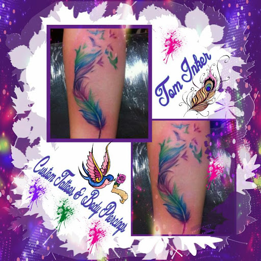 Explore daughter sleeve tattoo ideas, creative tattoo ideas in Elko, available at Tom Custom Tattoos and Body Piercing Studio