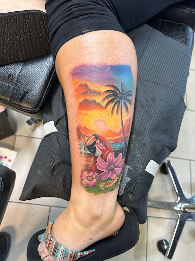 Explore cemetery tattoo ideas, creative tattoo ideas in Sarasota, available at SEVEN SINS Tattoo Studio