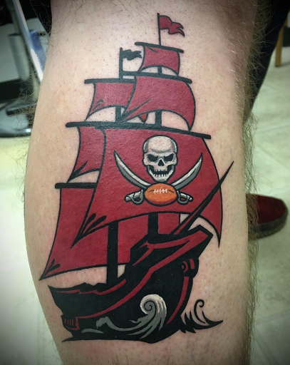 Explore dead dog tattoo ideas, creative tattoo ideas in Lexington, available at Carolina Custom Tattoos