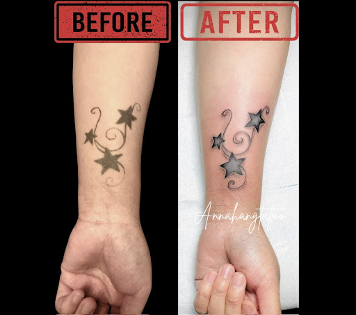 Explore travel tattoos ideas, creative tattoo ideas in Garden Grove, available at Anna Hang Tattoo