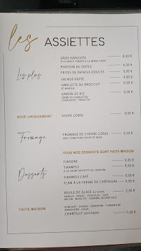 Carte du Restaurant Trois Fourchettes à Cervione