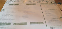 Carte du Hortus café à Bezannes