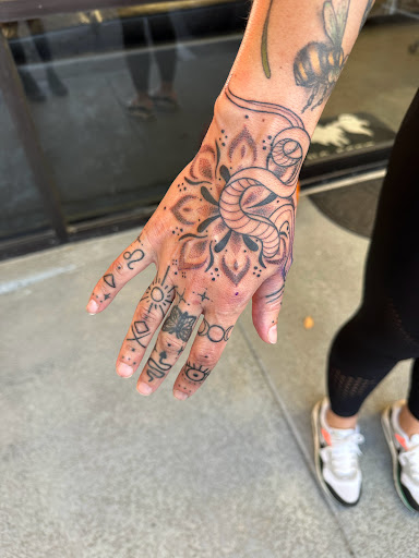 Explore calf tattoo ideas, creative tattoo ideas in Navarre, available at Eleven 11 Tattoo Studio