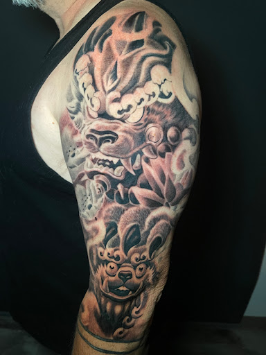 Explore sea life tattoo ideas, creative tattoo ideas in Fort Worth, available at Dark Age Tattoo Studio Fort Worth