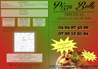 Menu / carte de PIZZA BELLA MISTRAL à La Seyne-sur-Mer