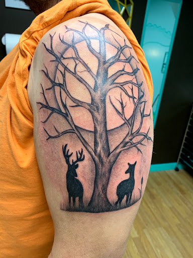 Explore back tattoos ideas, creative tattoo ideas in Hayward, available at Three Tentacles Tattoo Studio