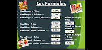 Menu / carte de J and J à Le Mans
