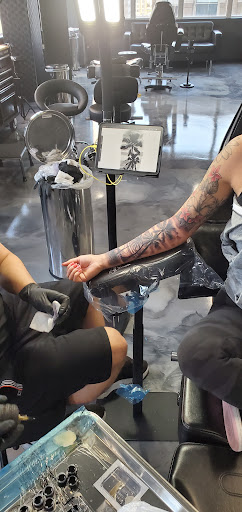 Explore moon and stars tattoo ideas, creative tattoo ideas in Dallas, available at 214 Ink