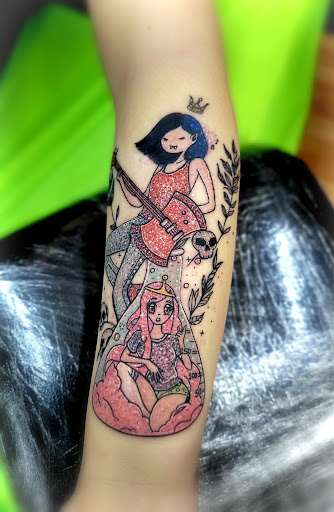 Explore hood neck tattoo ideas, creative tattoo ideas in Benton, available at Spectrum Tattoo