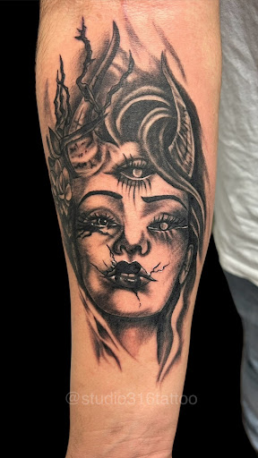 Explore lady bug tattoo ideas, creative tattoo ideas in Jackson Heights, available at studio 316 Tattoo & Body Piercing