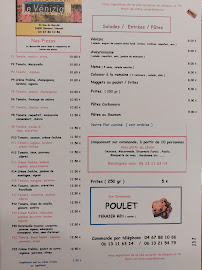 Menu du Le Venizia à Clermont-l'Hérault