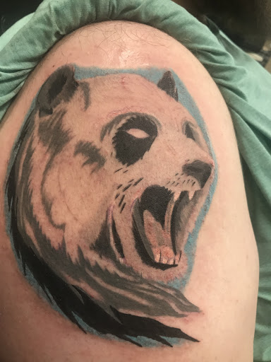 Explore women's leg tattoo ideas, creative tattoo ideas in San Marcos, available at Locally Famous Tattoo