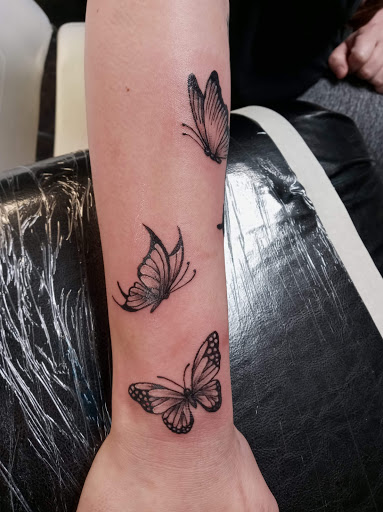 Explore small halloween tattoo ideas, creative tattoo ideas in Winnsboro, available at Dirty Looks Tattoo Studio