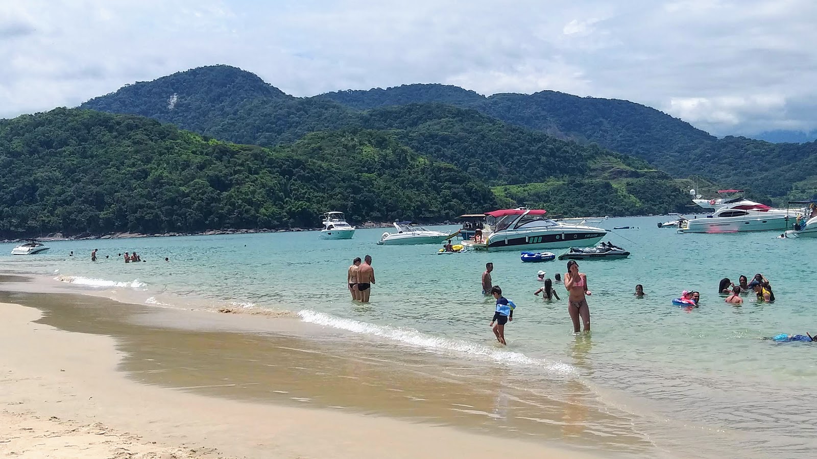 Photo of Ilha do Prumirim Beach with turquoise pure water surface