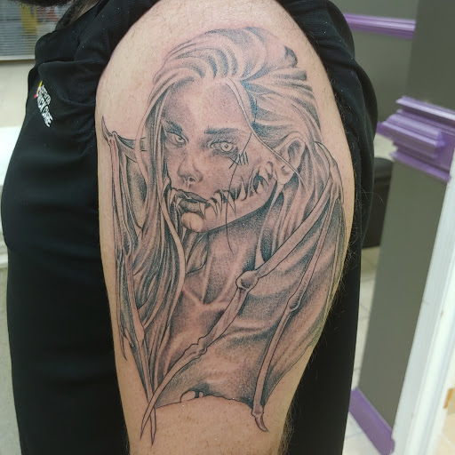 Explore faithful tattoo ideas, creative tattoo ideas in Verona, available at Cryptic Tattoo Society