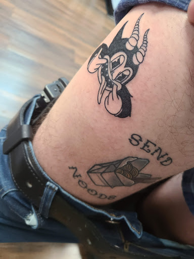 Explore number 5 tattoo ideas, creative tattoo ideas in Hanceville, available at Dodge City Tattoo Company