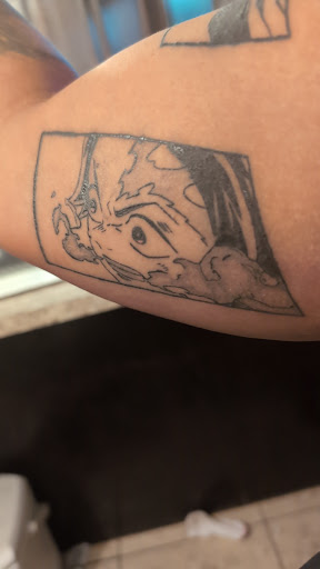 Explore middle arm tattoo ideas, creative tattoo ideas in Lakeland, available at Holy Grail Tattoo