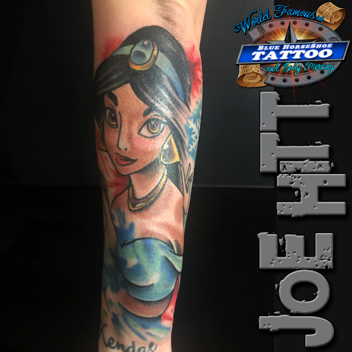 Explore two word tattoo ideas, creative tattoo ideas in Virginia Beach, available at World Famous Blue Horseshoe Tattoo and Piercing Independence