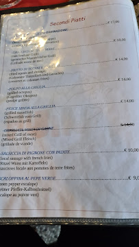 Carte du Ristorante Puin à Pignone