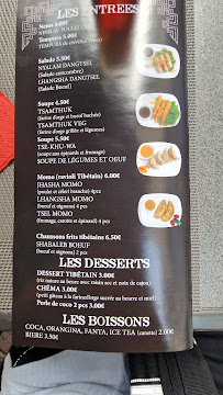 Restaurant tibétain Nyalam Tibétain Restaurant à Boulogne-sur-Mer (la carte)