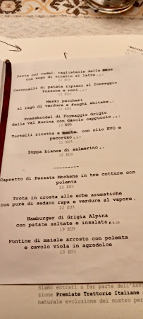 Ristorante Boivin à Levico Terme menu