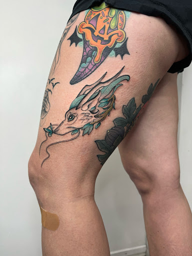 Explore bratz doll tattoo ideas, creative tattoo ideas in Saint Petersburg, available at Lucky You Tattoo