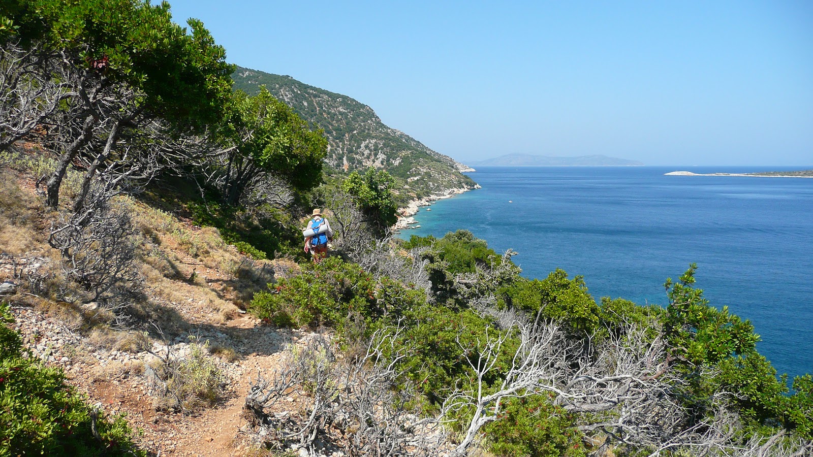 Paralia Mourtitsa II'in fotoğrafı turkuaz saf su yüzey ile