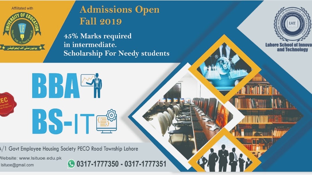 Lahore School Of Innovation and Technology(University of Education)