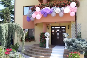 Rainbow Balloons & Fireworks image