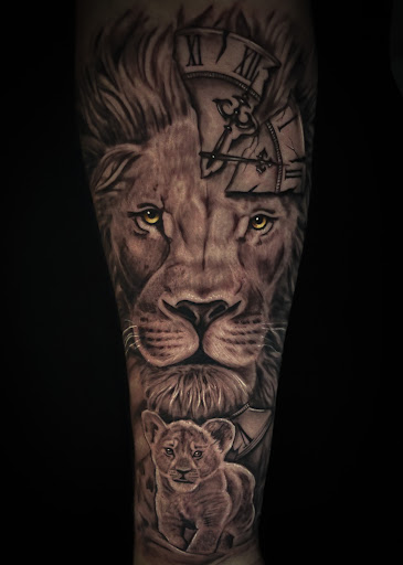 Explore outside arm tattoo ideas, creative tattoo ideas in Mentor, available at Cardinal Ink