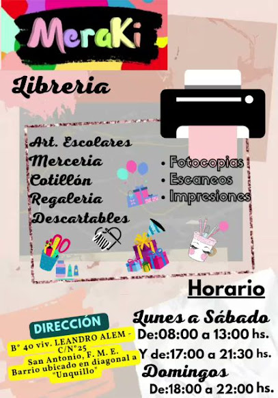 MeraKi - Librería & Fotocopiadora