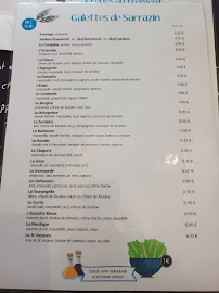 Menu / carte de L'Assiette Bleue à Beaumont-Louestault