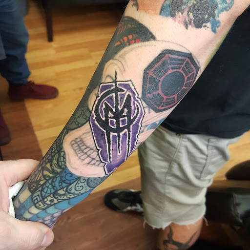 Explore night sky tattoo ideas, creative tattoo ideas in Chicago, available at Mind Crusher Tattoo