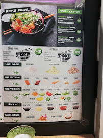 Carte du Poke Bowl Sushi Yvetot à Yvetot