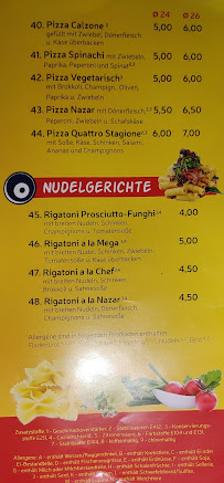 Carte du Nazar Kebab Haus à Zittau