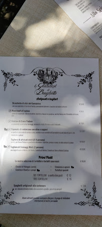 Giardini di Borghetto à Valeggio sul Mincio menu