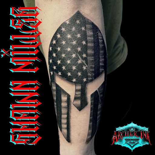 Explore demon slayer sword tattoo ideas, creative tattoo ideas in Lockport, available at Archer Ink Tattoo