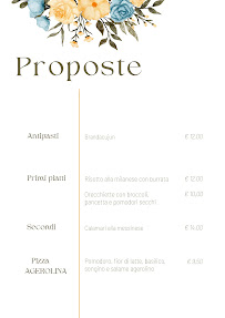 La Tavernetta à Savona menu