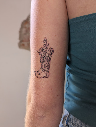 Explore mens sleeve tattoo filler ideas, creative tattoo ideas in Bryan, available at Storyline Ink Tattoo