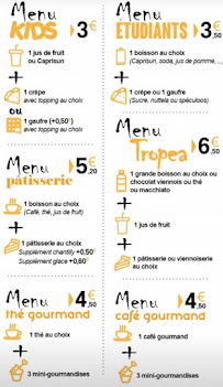 Restaurant Tropea à Maubeuge (la carte)