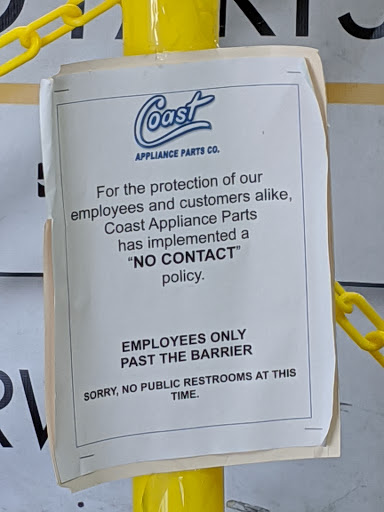 Appliance Parts Supplier «Coast Appliance Parts», reviews and photos, 1702 S Lyon St, Santa Ana, CA 92705, USA