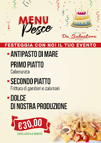 L'arte Della Pizza Da Salvatore à Mercato San Severino menu