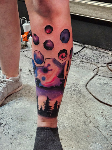 Explore female cover up tattoo ideas, creative tattoo ideas in Seneca, available at New Addiction Tattoo Studio Seneca Sc