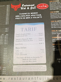 Menu / carte de Restaurant Fujin Wok&Grill à Rochefort