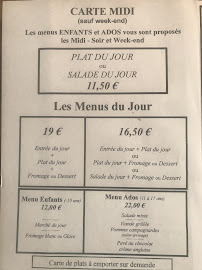 Restaurant de cuisine européenne moderne La Maison Bleue à Trévoux (le menu)